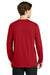 Richardson RA7110LS Mens Clutch Long Sleeve Crewneck T-Shirt Red Model Back