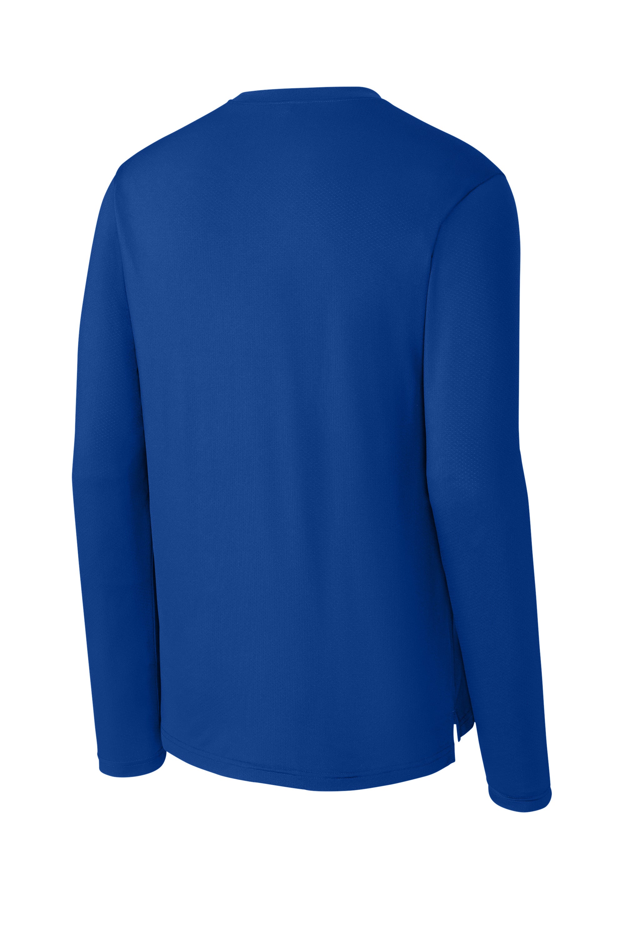 Richardson RA7110LS Mens Clutch Long Sleeve Crewneck T-Shirt Royal Blue Forn Back