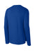 Richardson RA7110LS Mens Clutch Long Sleeve Crewneck T-Shirt Royal Blue Forn Back