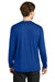 Richardson RA7110LS Mens Clutch Long Sleeve Crewneck T-Shirt Royal Blue Model Back