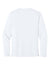 Richardson RA7110LS Mens Clutch Long Sleeve Crewneck T-Shirt White Flat Back