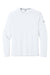 Richardson RA7110LS Mens Clutch Long Sleeve Crewneck T-Shirt White Flat Front