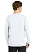 Richardson RA7110LS Mens Clutch Long Sleeve Crewneck T-Shirt White Model Back
