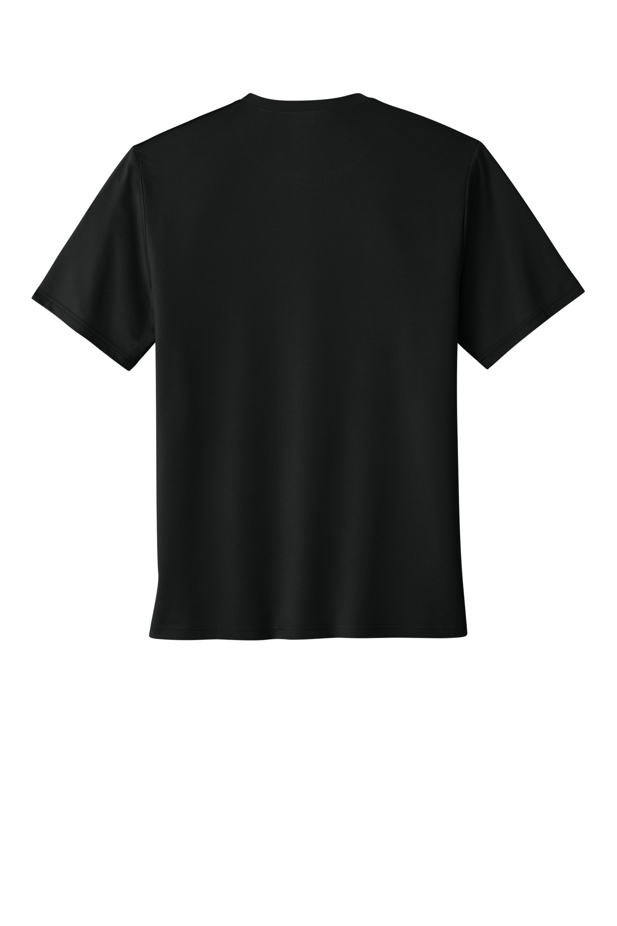 Richardson RA7110SS Mens Clutch Short Sleeve Crewneck T-Shirt Black Flat Back