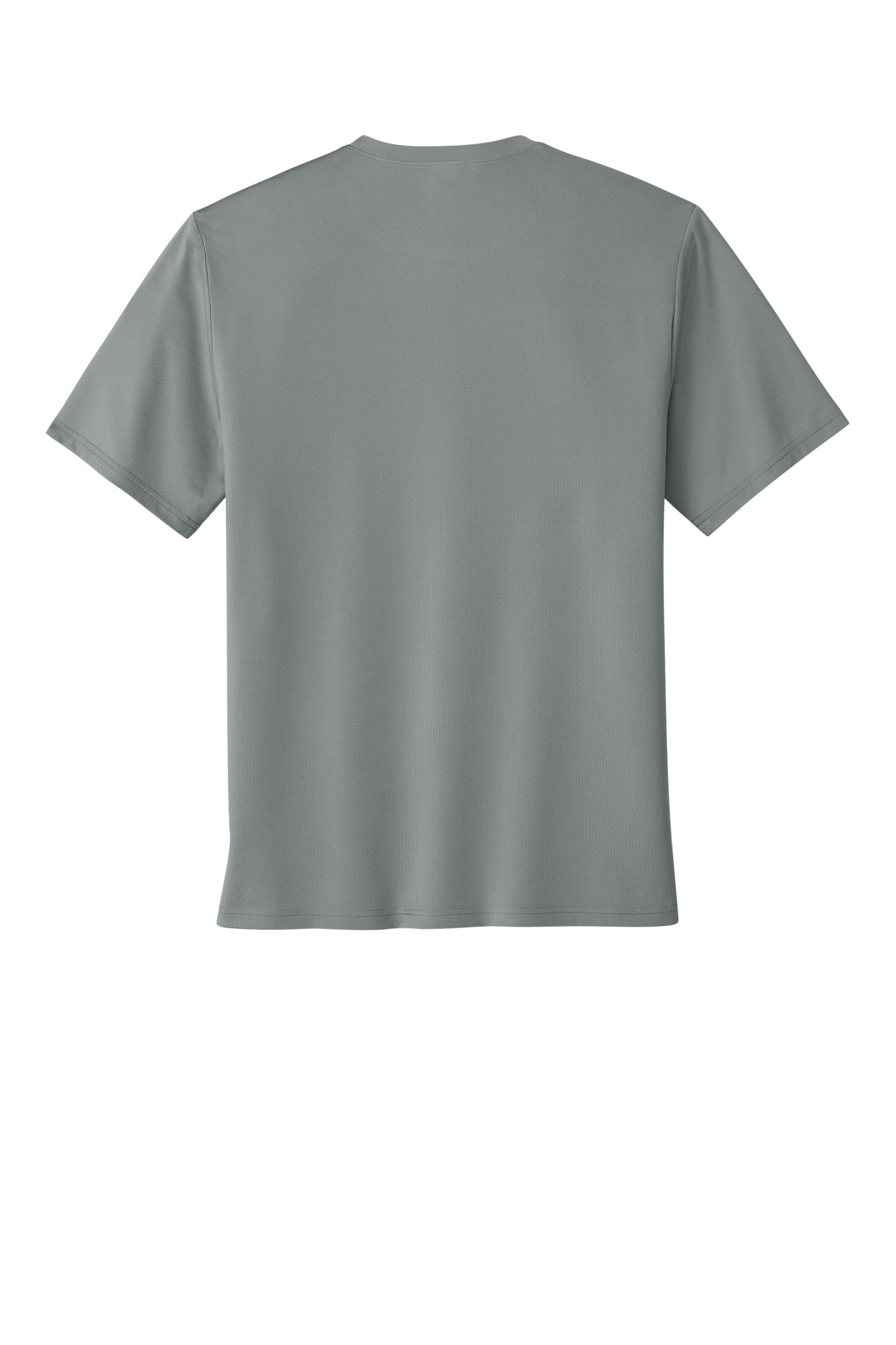 Richardson RA7110SS Mens Clutch Short Sleeve Crewneck T-Shirt Grey Flat Back