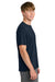 Richardson RA7110SS Mens Clutch Short Sleeve Crewneck T-Shirt Navy Blue Model Side