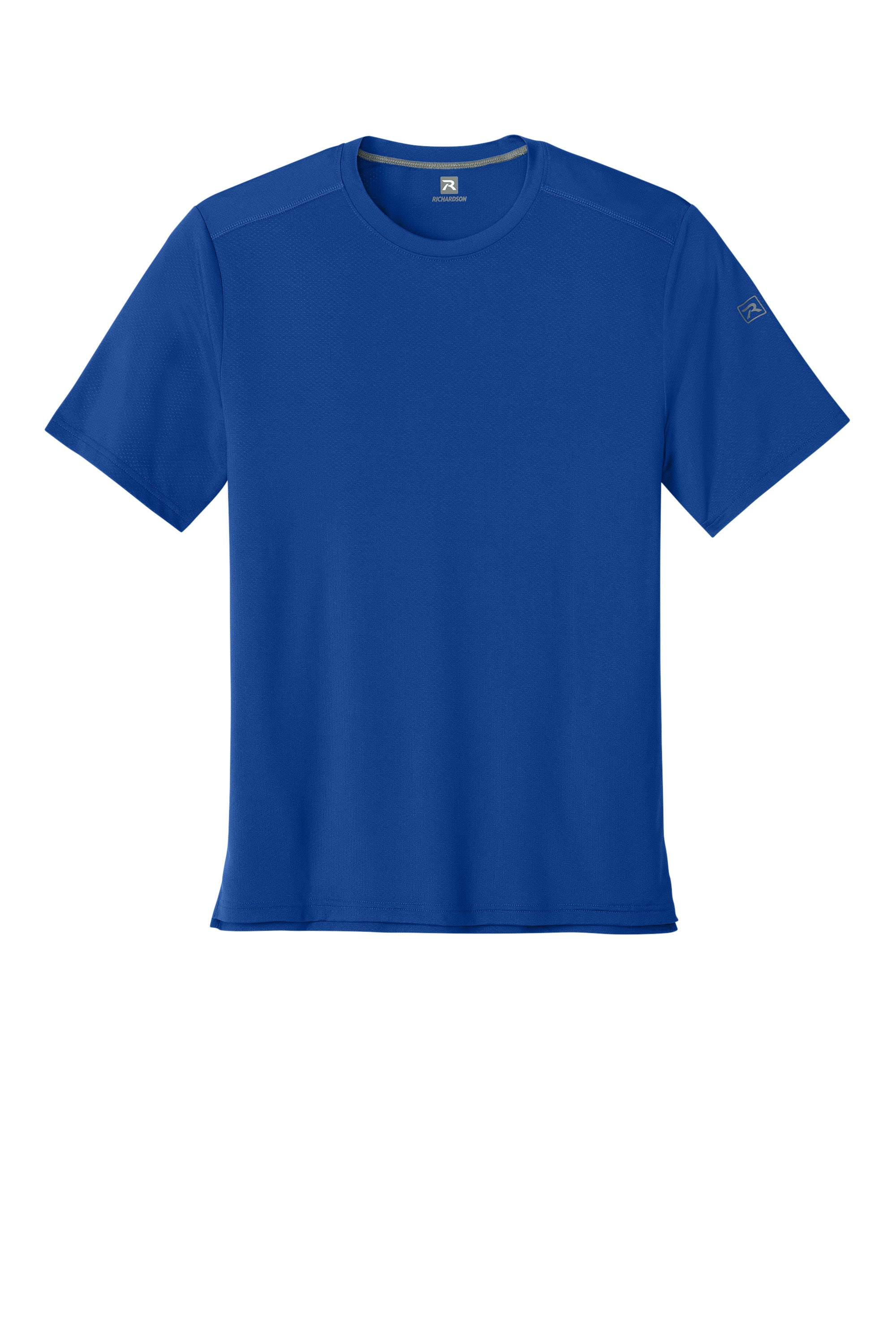 Richardson RA7110SS Mens Clutch Short Sleeve Crewneck T-Shirt Royal Blue Flat Front