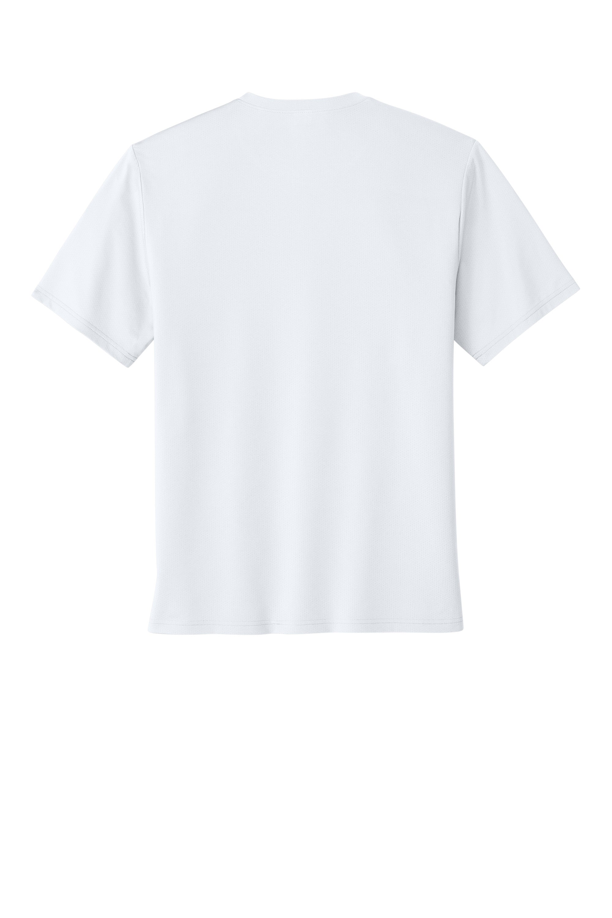 Richardson RA7110SS Mens Clutch Short Sleeve Crewneck T-Shirt White Flat Back