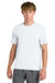 Richardson RA7110SS Mens Clutch Short Sleeve Crewneck T-Shirt White Model Front