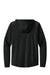 Richardson RA7200SSH Mens Charge Performance Fleece Short Sleeve Hooded Sweatshirt Hoodie w/ Pouch Pocket Black Flat Back