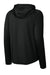 Richardson RA7200LSH Mens Charge Performance Fleece Hooded Sweatshirt Hoodie w/ Pouch Pocket Black Forn Back