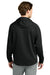 Richardson RA7200SSH Mens Charge Performance Fleece Short Sleeve Hooded Sweatshirt Hoodie w/ Pouch Pocket Black Model Back
