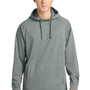 Richardson Mens Charge Performance Fleece Short Sleeve Hooded Sweatshirt Hoodie w/ Pouch Pocket - Grey - Coming Soon