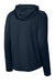 Richardson RA7200LSH Mens Charge Performance Fleece Hooded Sweatshirt Hoodie w/ Pouch Pocket Navy Blue Forn Back