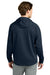 Richardson RA7200LSH Mens Charge Performance Fleece Hooded Sweatshirt Hoodie w/ Pouch Pocket Navy Blue Model Back