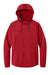 Richardson RA7200SSH Mens Charge Performance Fleece Short Sleeve Hooded Sweatshirt Hoodie w/ Pouch Pocket Red Flat Front