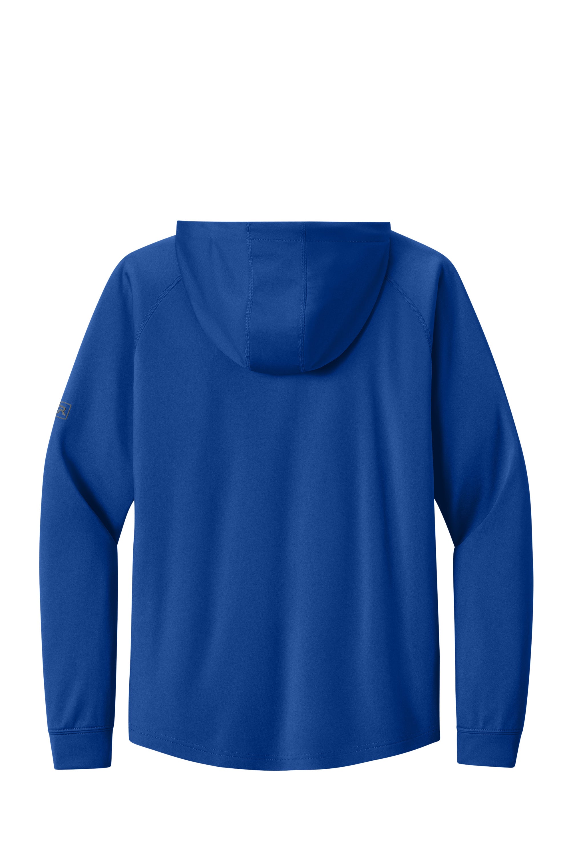 Richardson RA7200LSH Mens Charge Performance Fleece Hooded Sweatshirt Hoodie w/ Pouch Pocket Royal Blue Flat Back