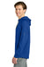 Richardson RA7200SSH Mens Charge Performance Fleece Short Sleeve Hooded Sweatshirt Hoodie w/ Pouch Pocket Royal Blue Model Side
