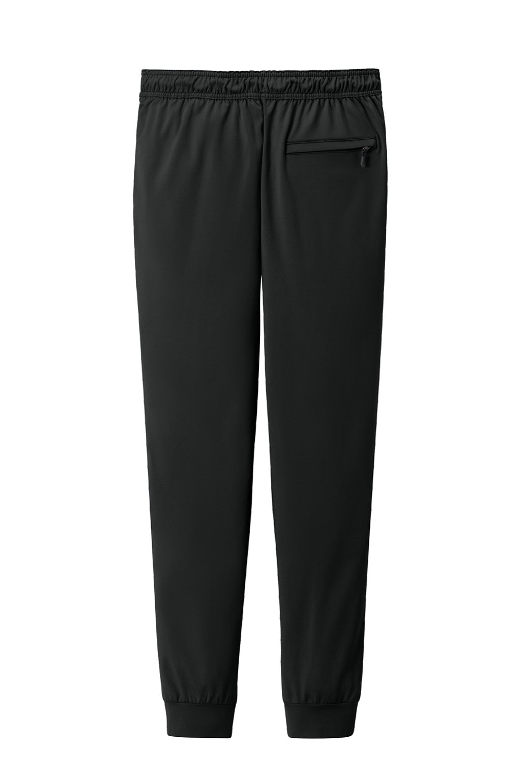 Richardson RA7201B Mens Charge Performance Fleece Jogger Sweatpants w/ Pockets Black Flat Back