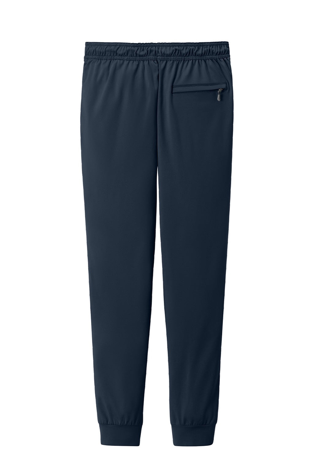 Richardson RA7201B Mens Charge Performance Fleece Jogger Sweatpants w/ Pockets Navy Blue Flat Back