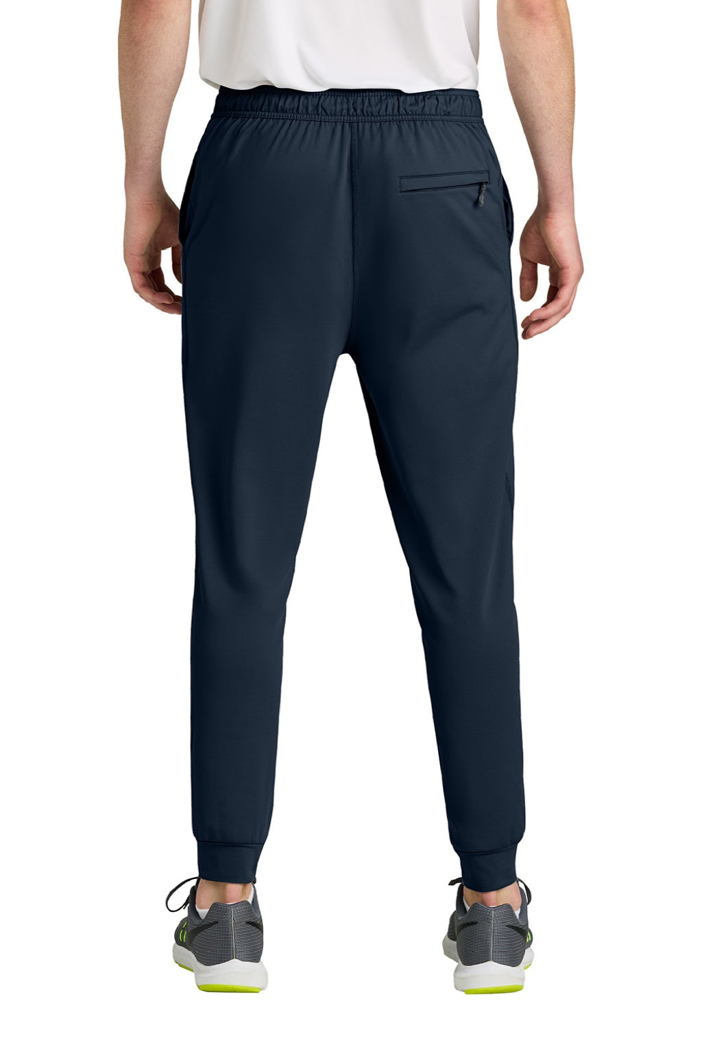 Richardson RA7201B Mens Charge Performance Fleece Jogger Sweatpants w/ Pockets Navy Blue Model Back