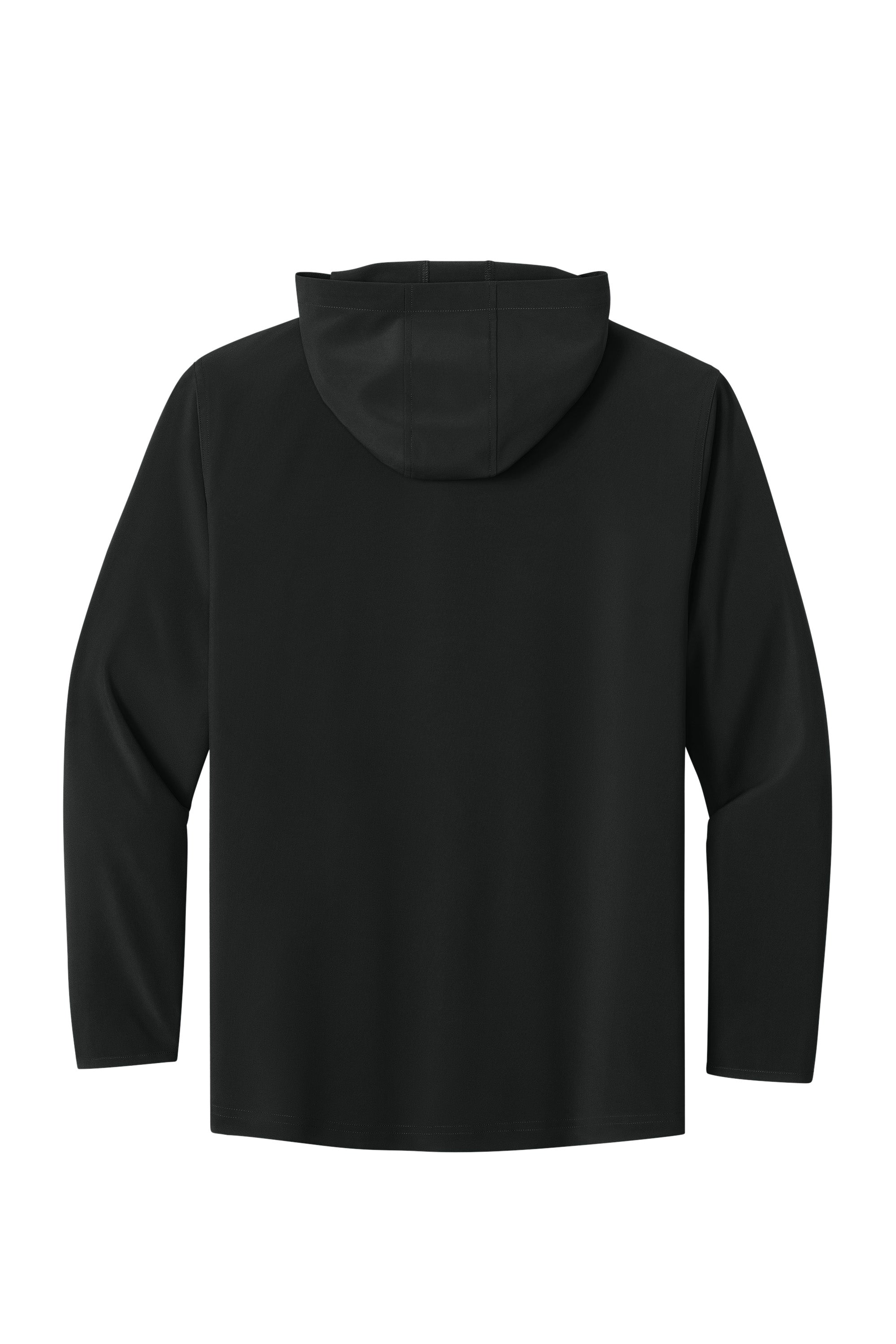 Richardson RA7400FZH Mens Barrage Full Zip Hooded Wind Jacket Black Flat Back