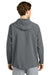 Richardson RA7400FZH Mens Barrage Full Zip Hooded Wind Jacket Charcoal Grey Model Back