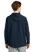 Richardson RA7400FZH Mens Barrage Full Zip Hooded Wind Jacket Navy Blue Model Back