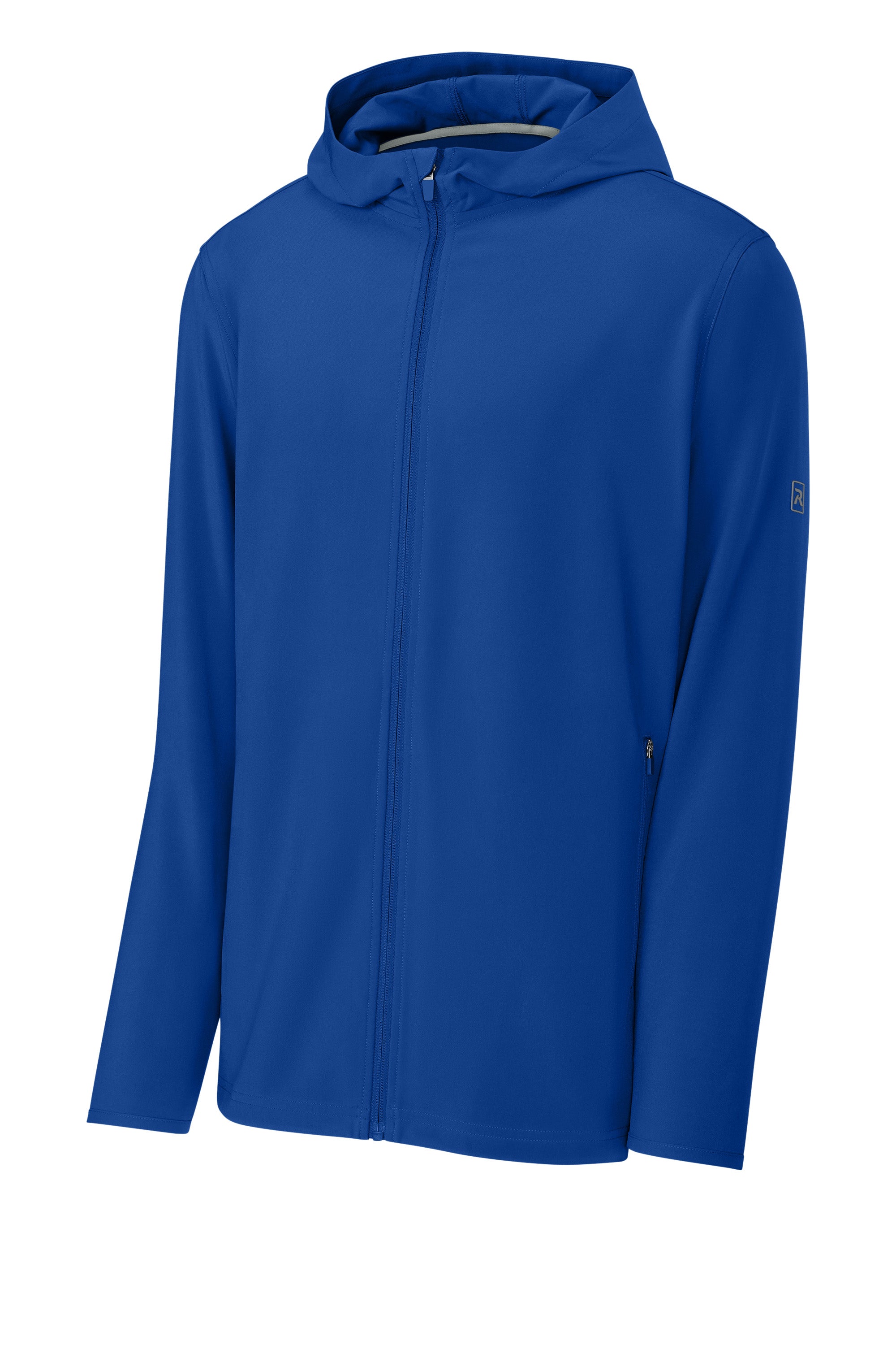 Richardson RA7400FZH Mens Barrage Full Zip Hooded Wind Jacket Royal Blue Form Front
