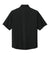 Richardson RA7400SSQ Mens Barrage Short Sleeve 1/4 Zip Wind Jacket Black Flat Back