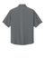 Richardson RA7400SSQ Mens Barrage Short Sleeve 1/4 Zip Wind Jacket Charcoal Grey Flat Back