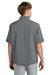 Richardson RA7400SSQ Mens Barrage Short Sleeve 1/4 Zip Wind Jacket Charcoal Grey Model Back