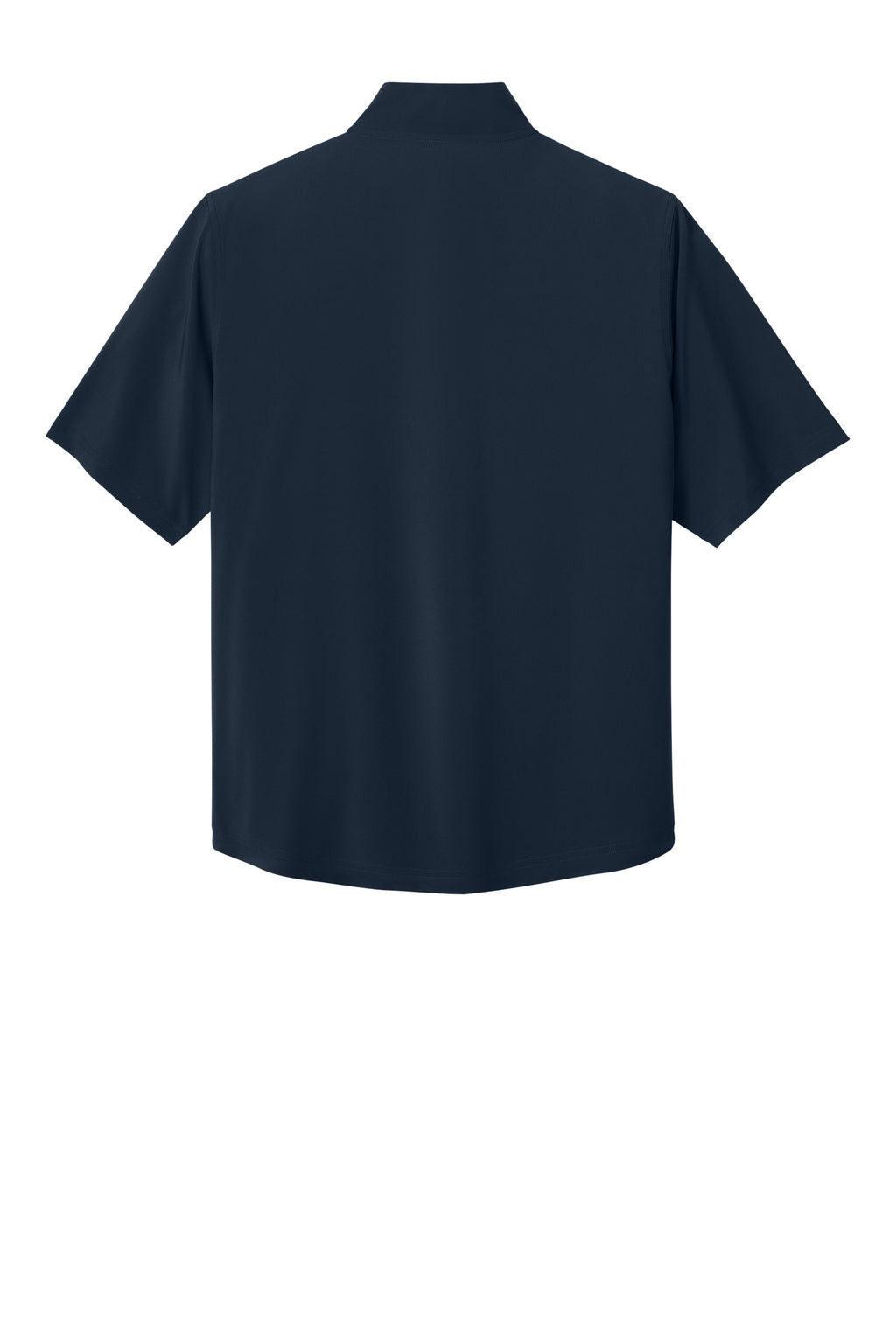 Richardson RA7400SSQ Mens Barrage Short Sleeve 1/4 Zip Wind Jacket Navy Blue Flat Back