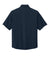 Richardson RA7400SSQ Mens Barrage Short Sleeve 1/4 Zip Wind Jacket Navy Blue Flat Back