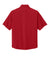 Richardson RA7400SSQ Mens Barrage Short Sleeve 1/4 Zip Wind Jacket Red Flat Back