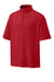 Richardson RA7400SSQ Mens Barrage Short Sleeve 1/4 Zip Wind Jacket Red Form Front