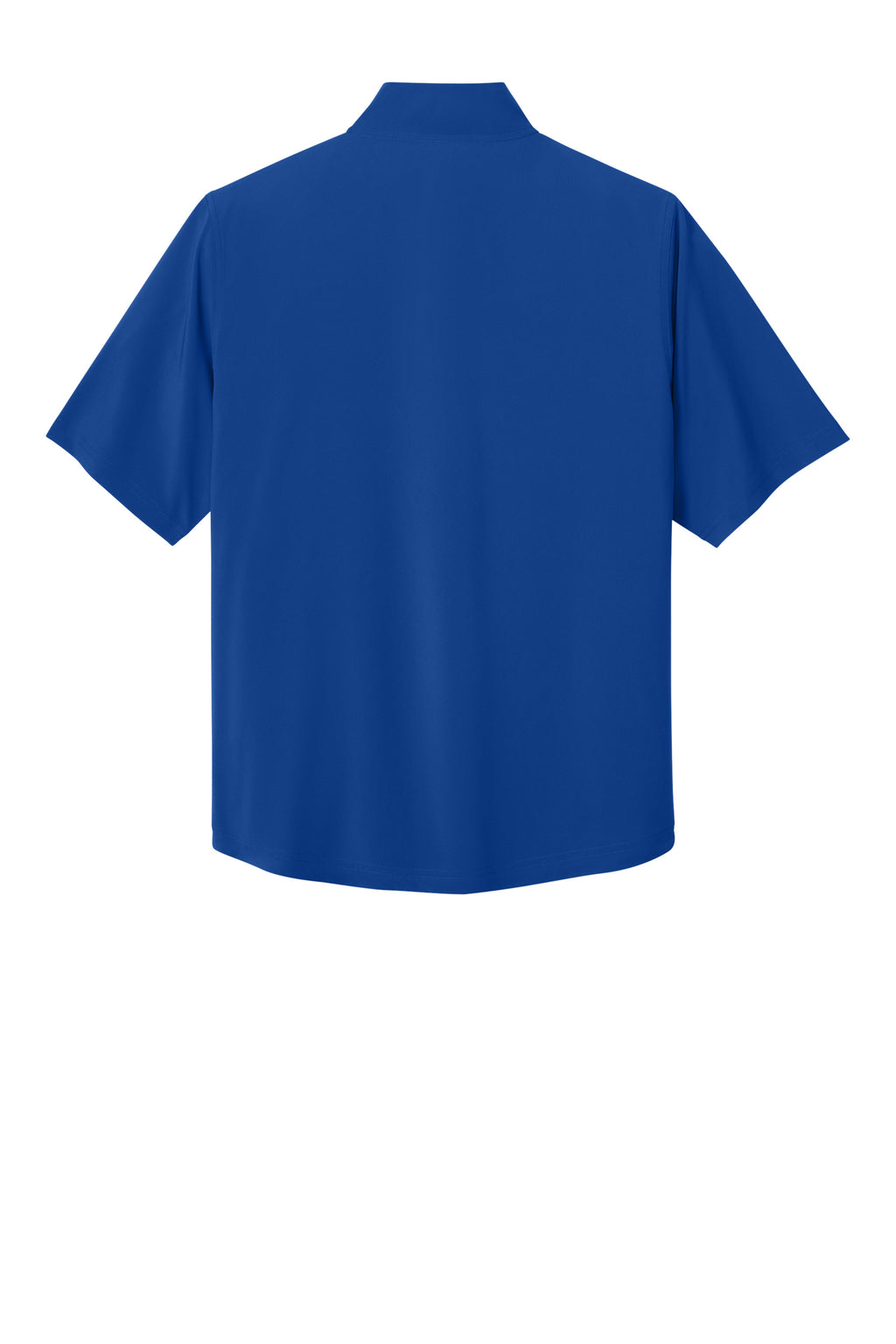 Richardson RA7400SSQ Mens Barrage Short Sleeve 1/4 Zip Wind Jacket Royal Blue Flat Back