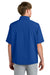 Richardson RA7400SSQ Mens Barrage Short Sleeve 1/4 Zip Wind Jacket Royal Blue Model Back