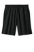 Richardson RA7401B Mens Barrage Stretch Woven Training Shorts w/ Pockets Black Flat Back