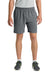Richardson RA7401B Mens Barrage Stretch Woven Training Shorts w/ Pockets Charcoal Grey Model Front