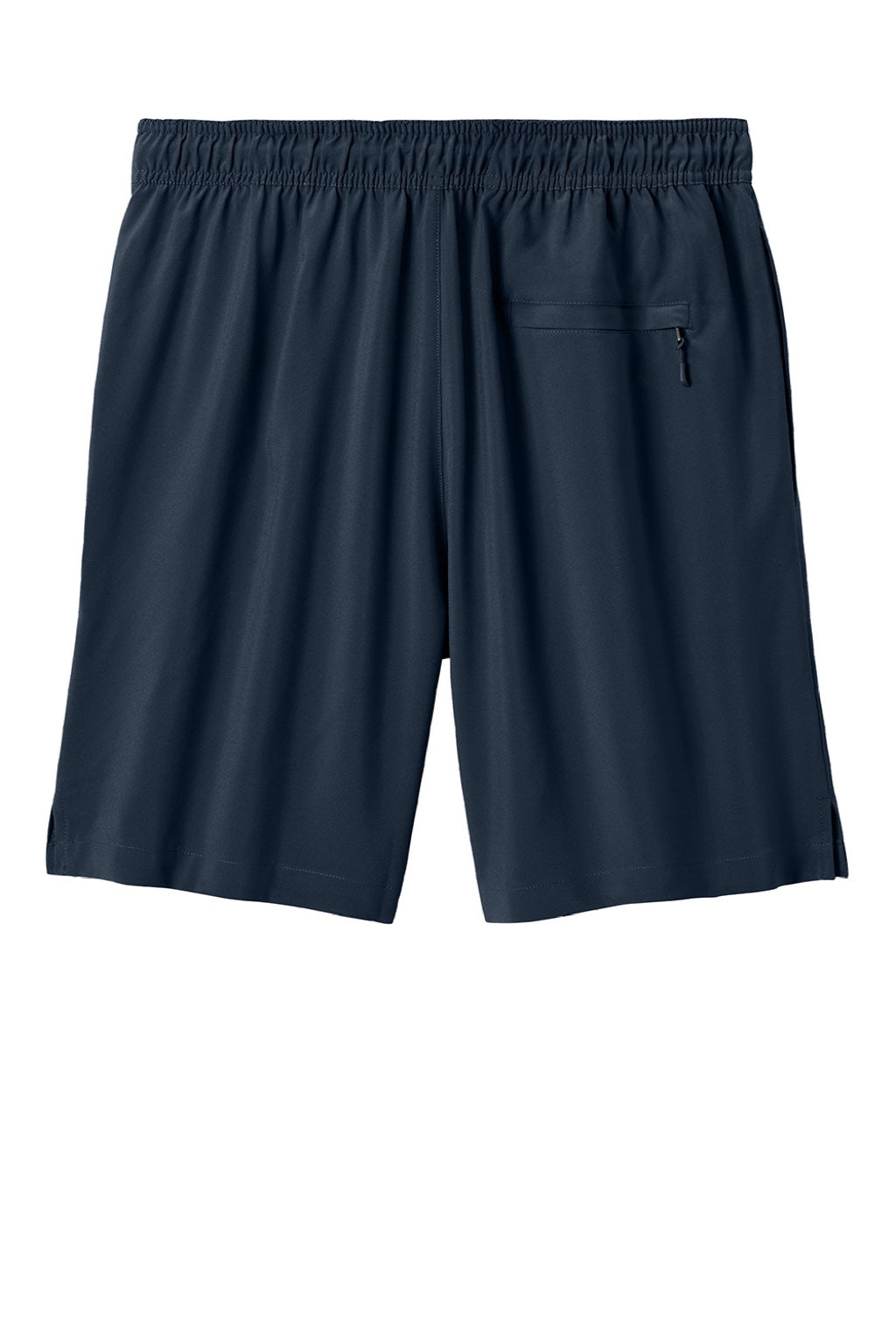 Richardson RA7401B Mens Barrage Stretch Woven Training Shorts w/ Pockets Navy Blue Flat Back