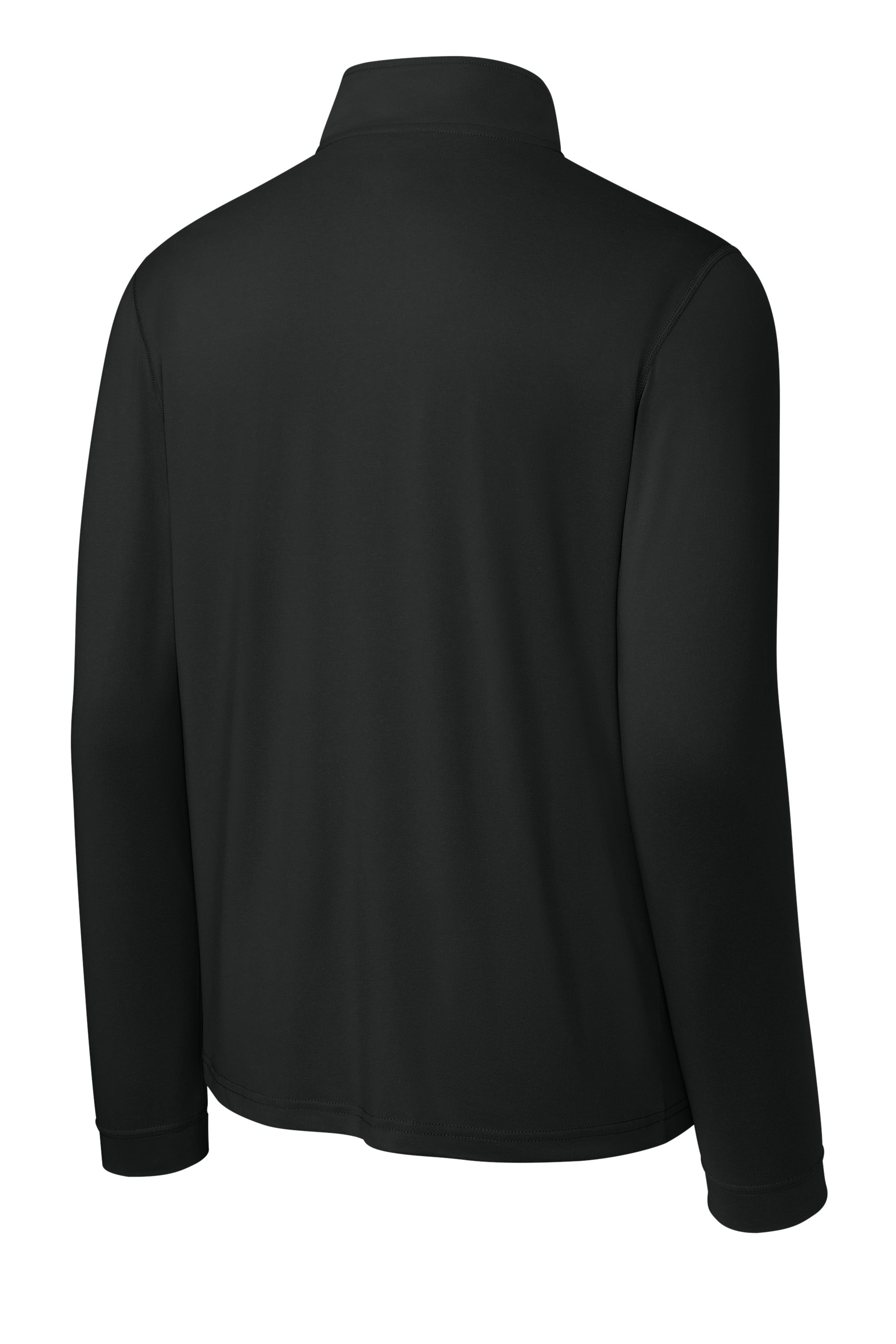 Richardson RA7500Q Mens Vertex 1/4 Zip Sweatshirt Black Forn Back
