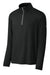 Richardson RA7500Q Mens Vertex 1/4 Zip Sweatshirt Black Form Front