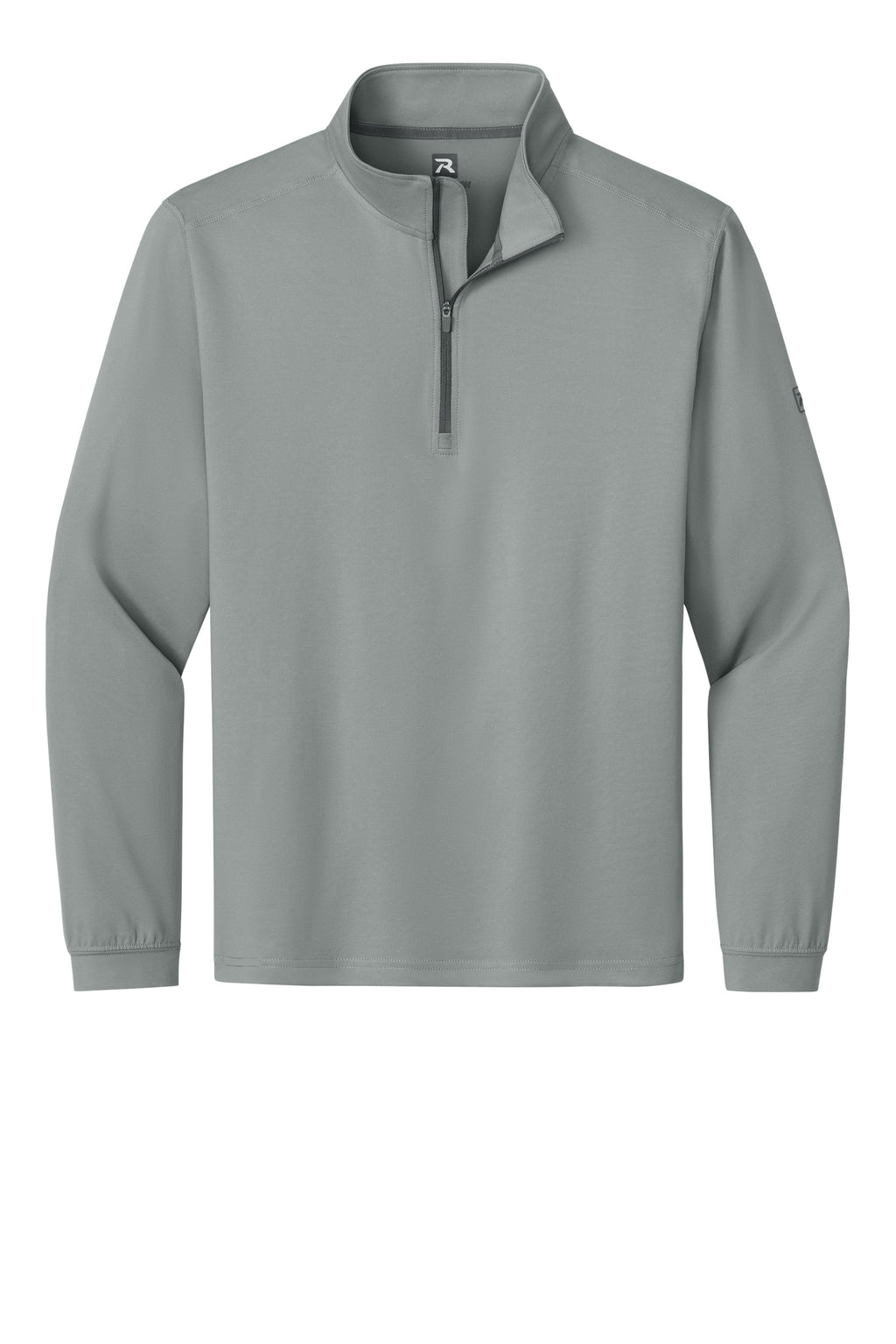 Richardson RA7500Q Mens Vertex 1/4 Zip Sweatshirt Grey Flat Front