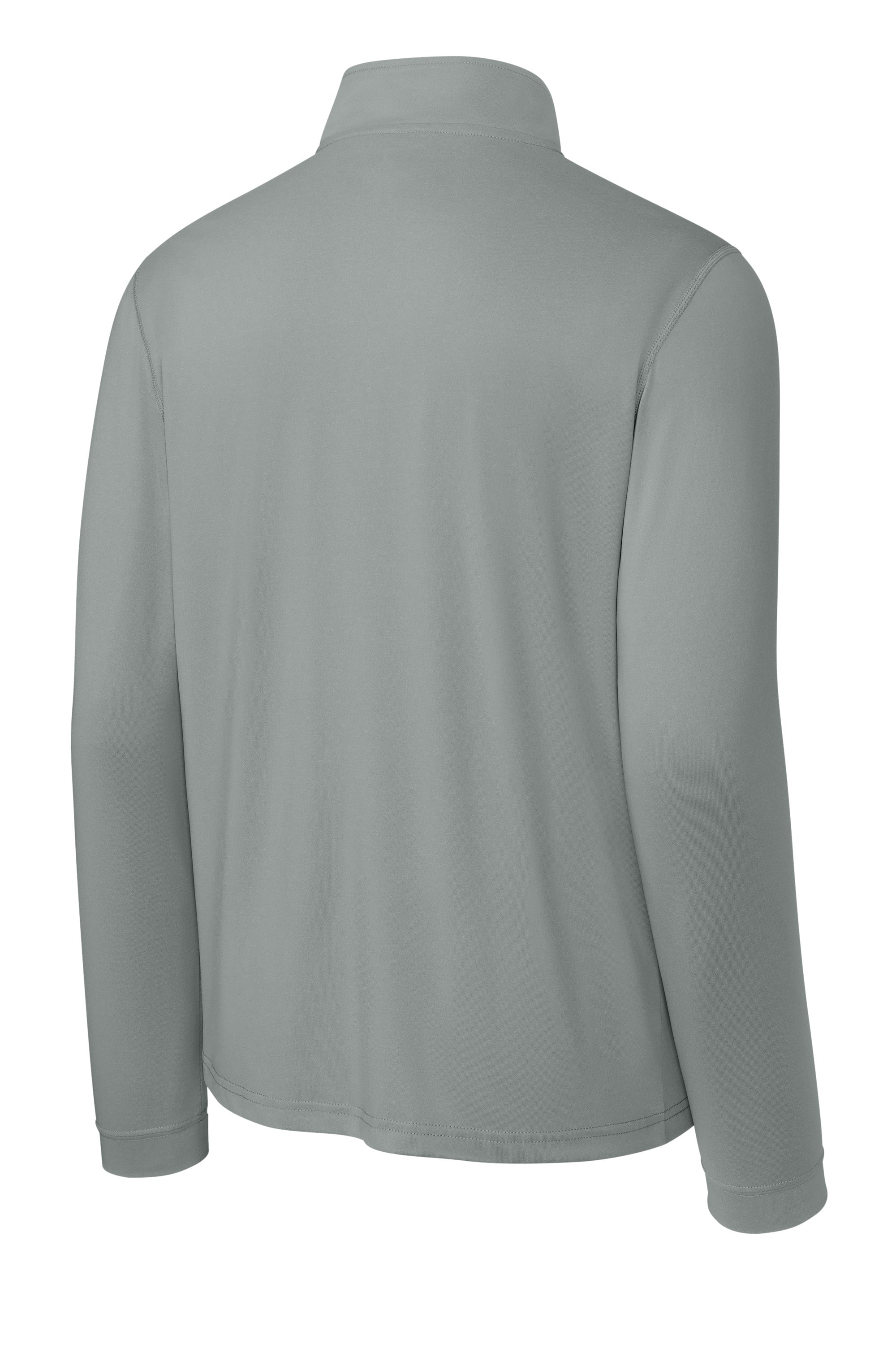 Richardson RA7500Q Mens Vertex 1/4 Zip Sweatshirt Grey Forn Back