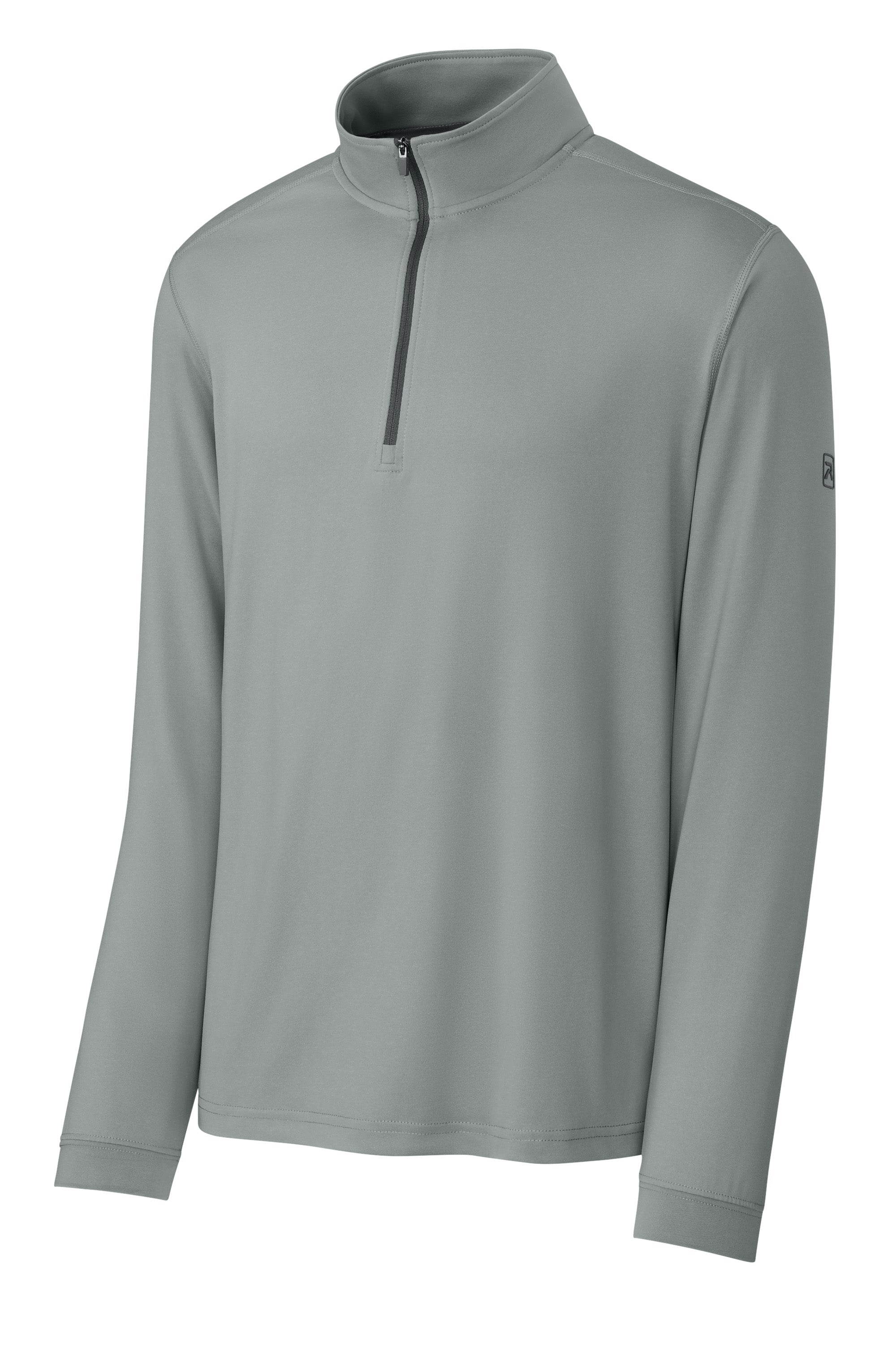 Richardson RA7500Q Mens Vertex 1/4 Zip Sweatshirt Grey Form Front
