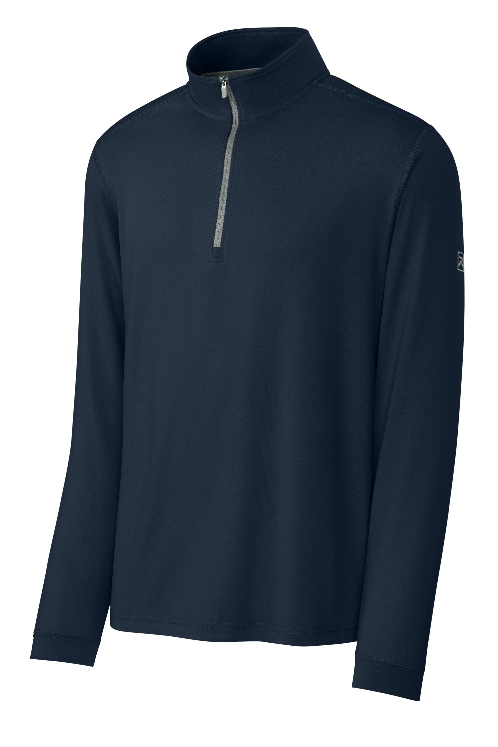 Richardson RA7500Q Mens Vertex 1/4 Zip Sweatshirt Navy Blue Form Front