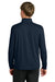 Richardson RA7500Q Mens Vertex 1/4 Zip Sweatshirt Navy Blue Model Back