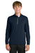 Richardson RA7500Q Mens Vertex 1/4 Zip Sweatshirt Navy Blue Model Front