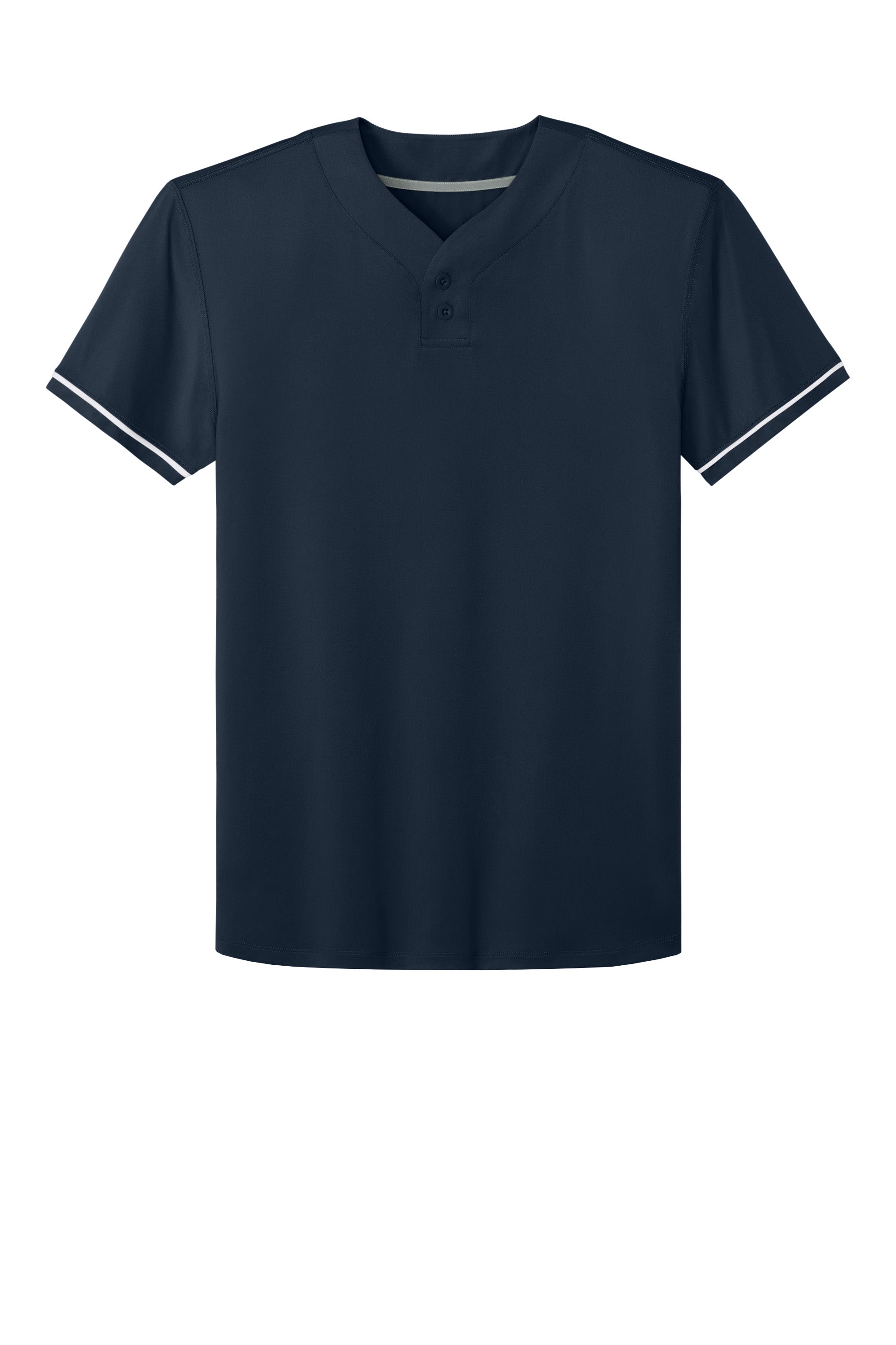 Richardson RA7910 Mens Select 2 Button Baseball Jersey Navy Blue Flat Front